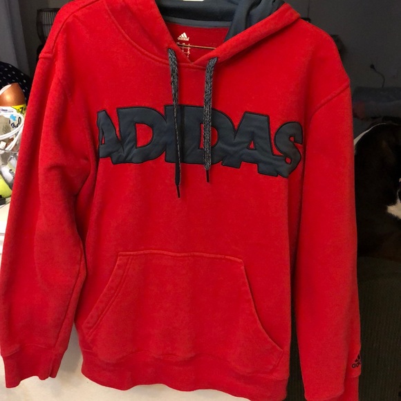 adidas Other - NWOT Adidas red pullover hoodie